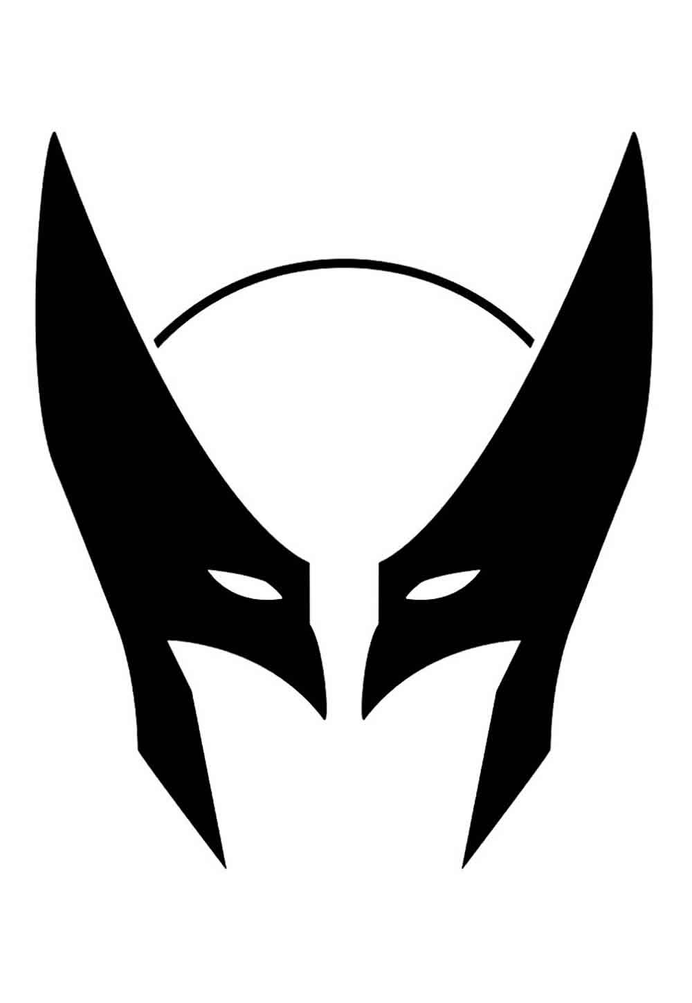 Máscara de Wolverine para imprimir e recortar
