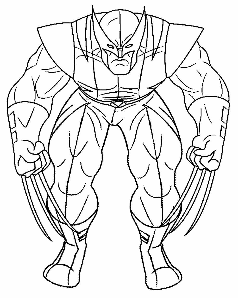 Desenhos do Wolverine para colorir - Bora Colorir