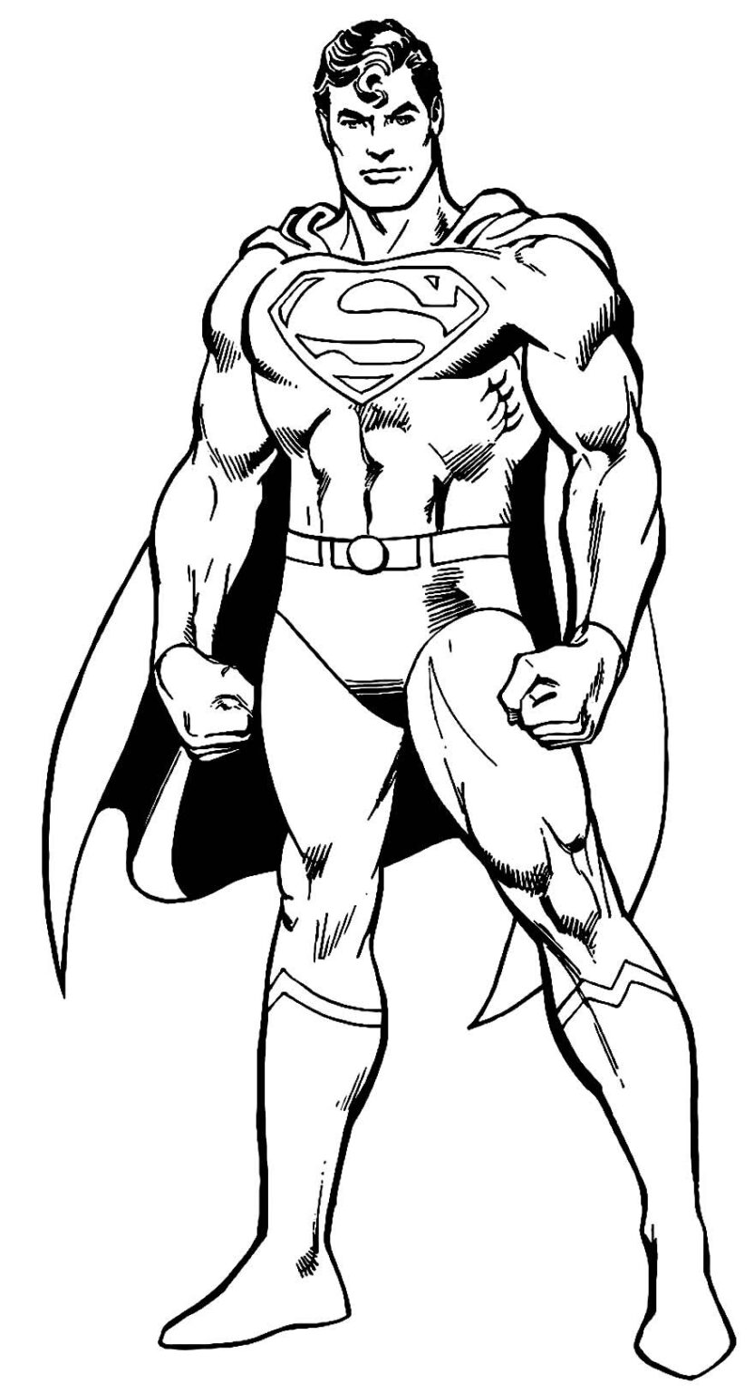 Desenhos do Super-Homem para colorir - Bora Colorir