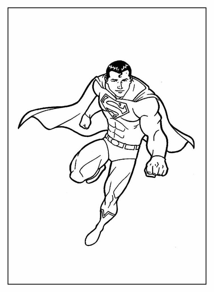 Colorir desenho de Super-Homem