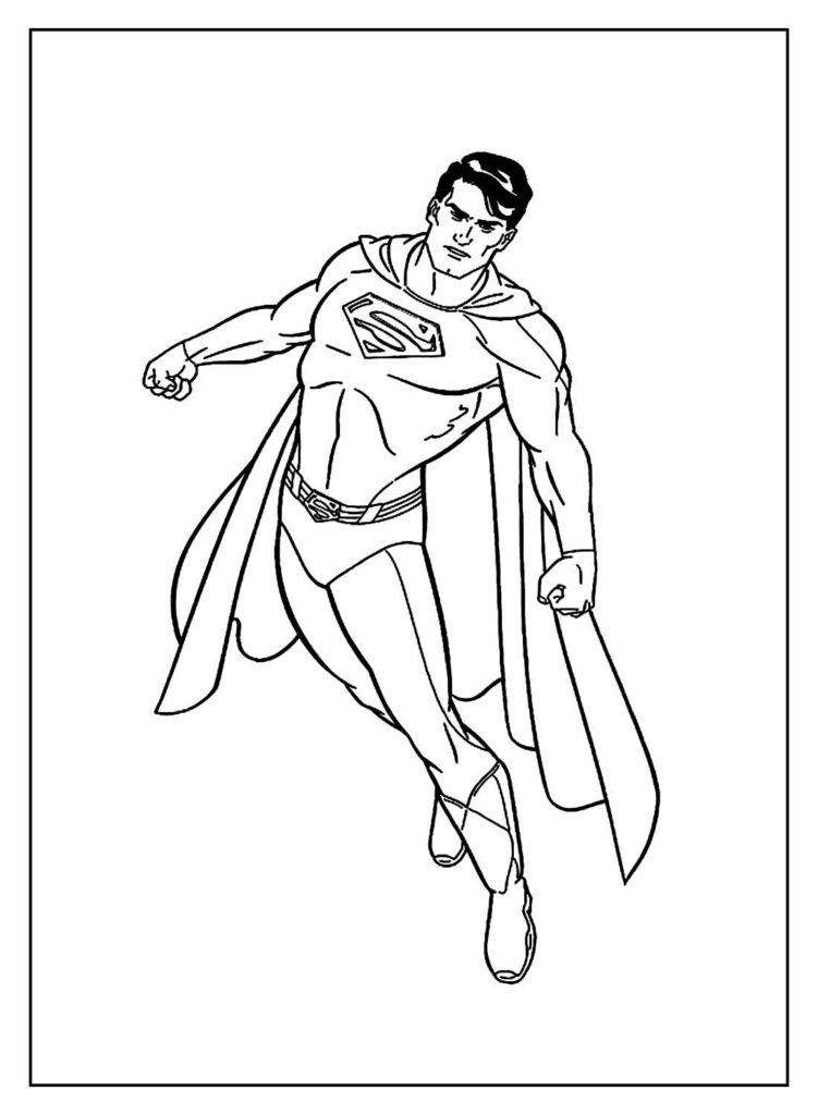 Super-Homem Colorir - Desenho para pintar