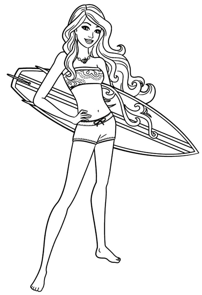 Desenhos da Barbie para colorir