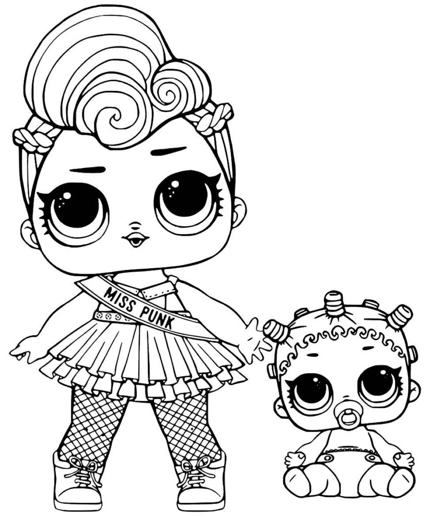 Boneca LOL Surprise para Colorir #01 - Desenhos Para Imprimir e Colorir