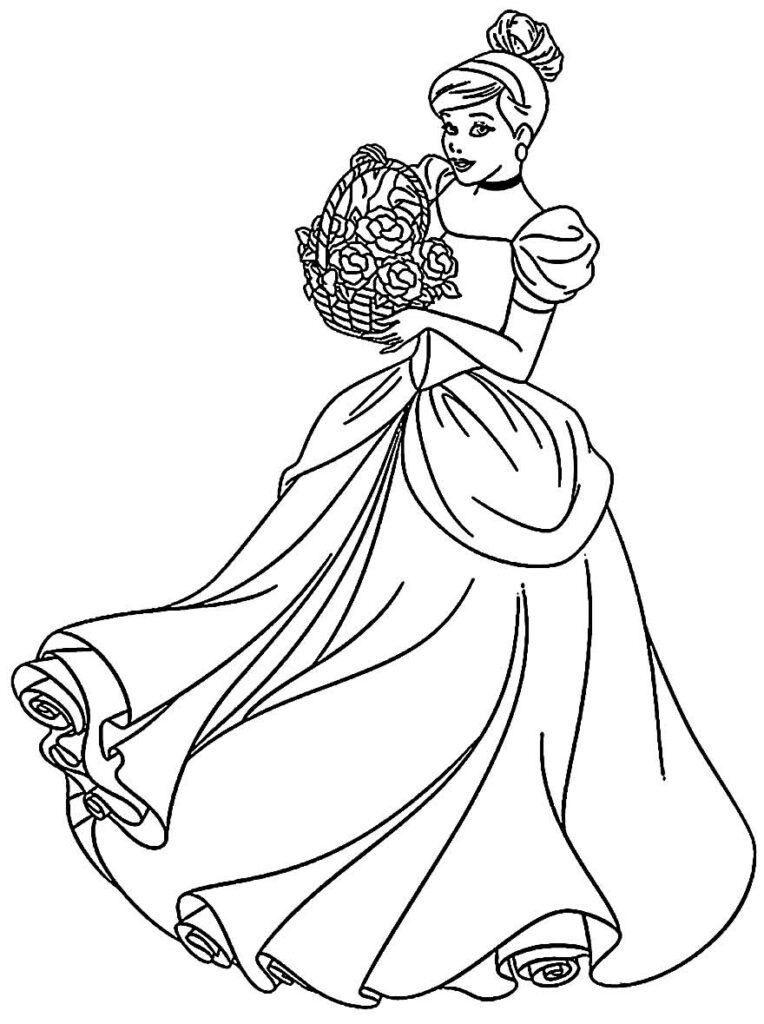 Desenho de Cinderela