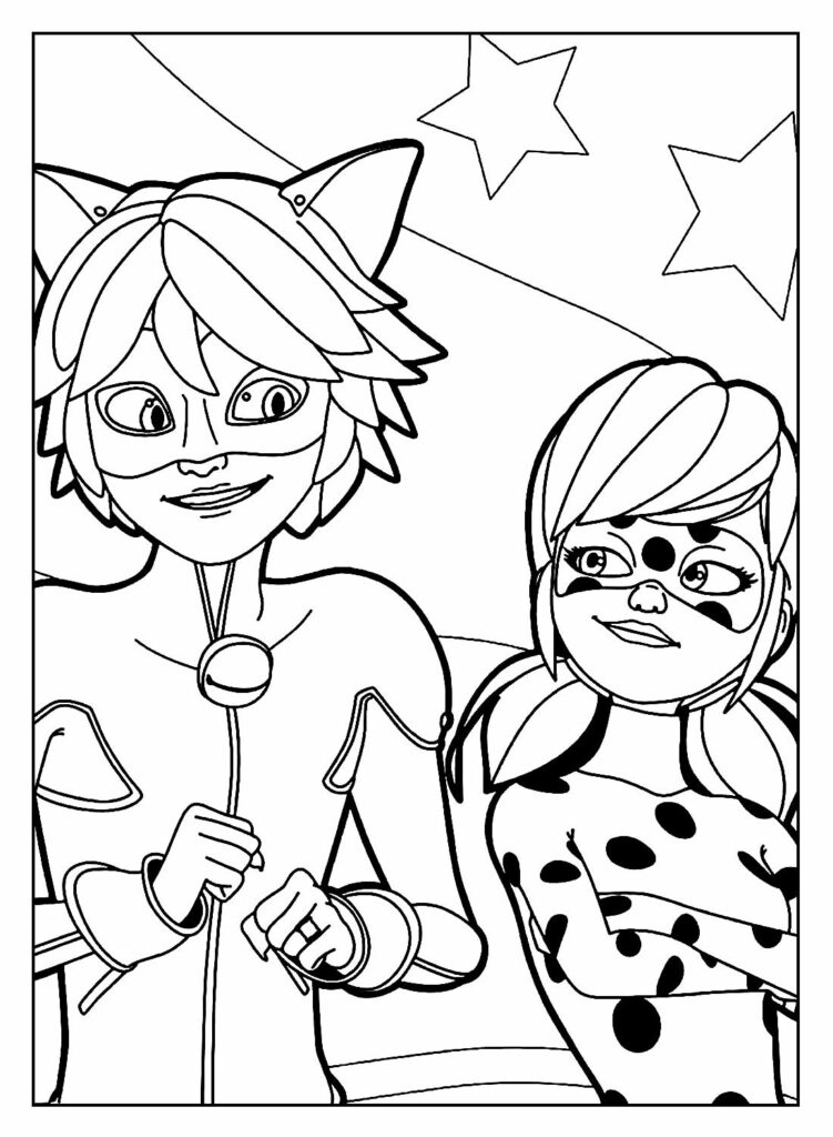 Ladybug alegre para colorir - Imprimir Desenhos