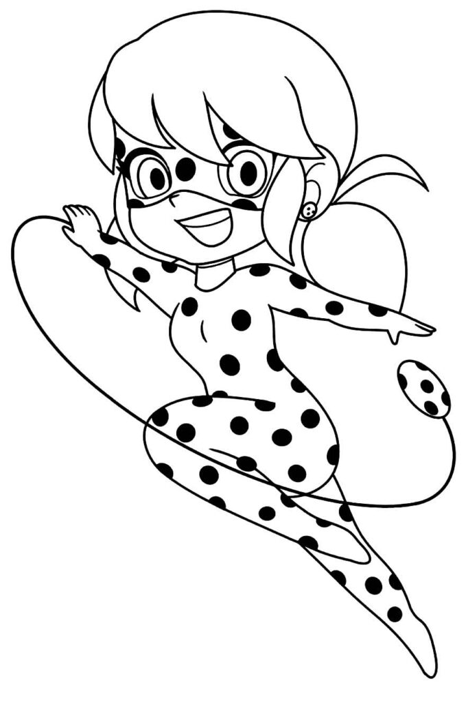 Desenhos da Ladybug para colorir - Bora Colorir