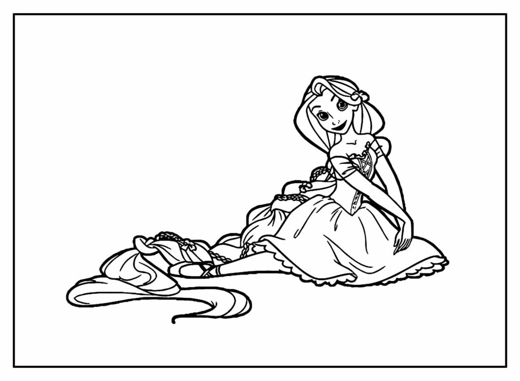 65 Desenhos para colorir kawaii e imprimir  Rapunzel para colorir,  Desenhos para colorir, Doodles bonitos