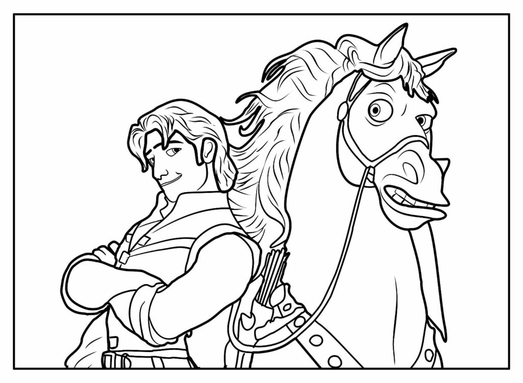 Desenho para colorir - Rapunzel