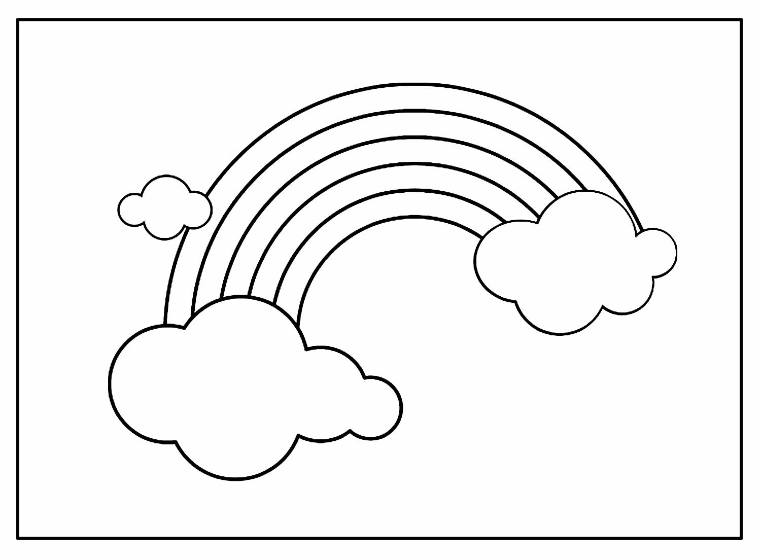 Desenhos De Arco íris Para Colorir Bora Colorir 