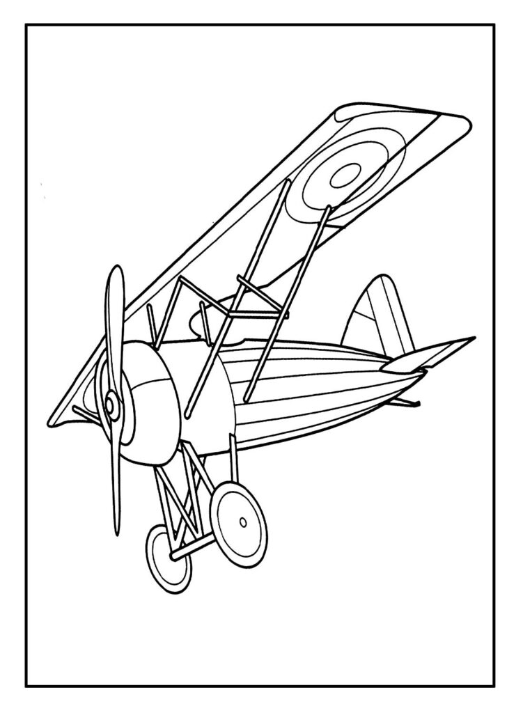 Avião para colorir