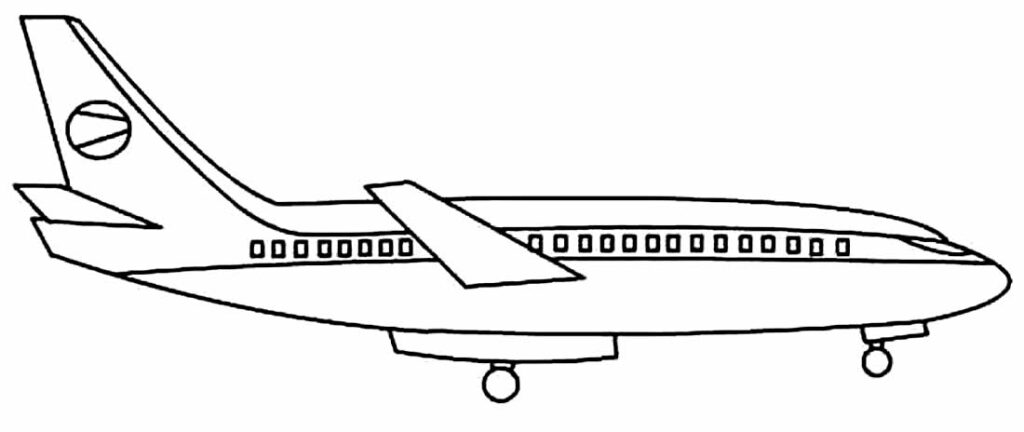 Desenhos de Avião para colorir Bora Colorir