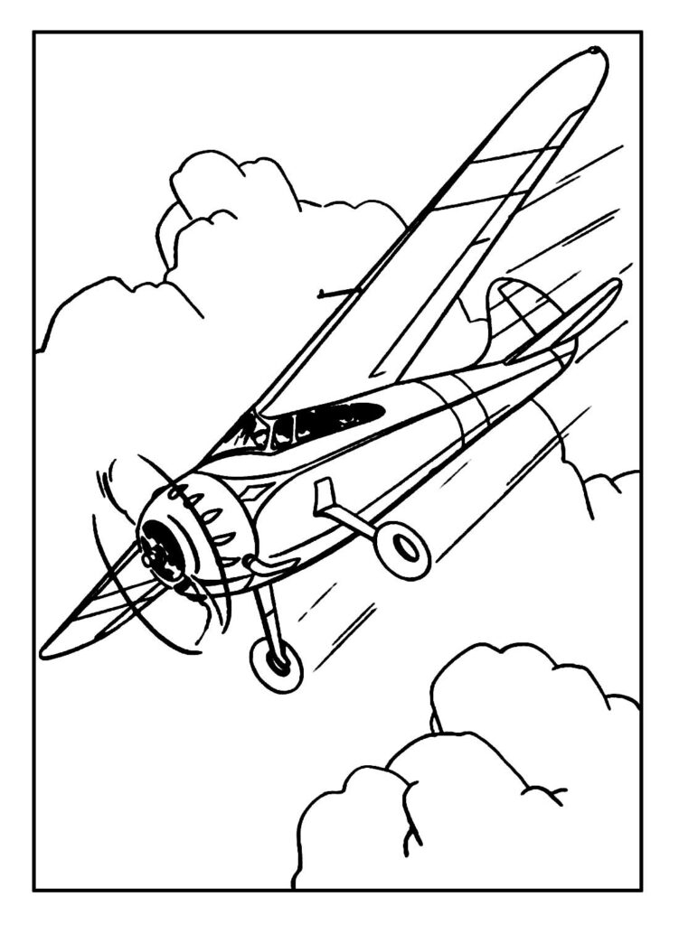 Desenhos para colorir de Avião