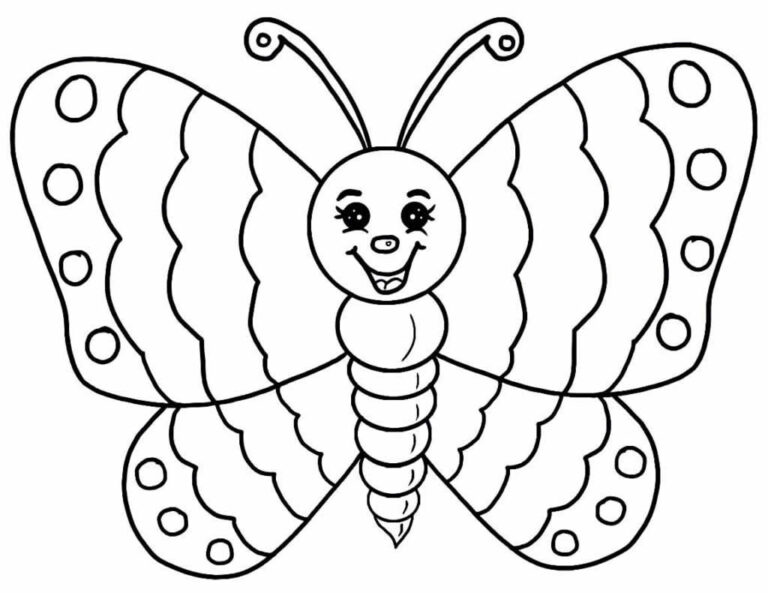Desenhos de Borboletas para colorir - Bora Colorir