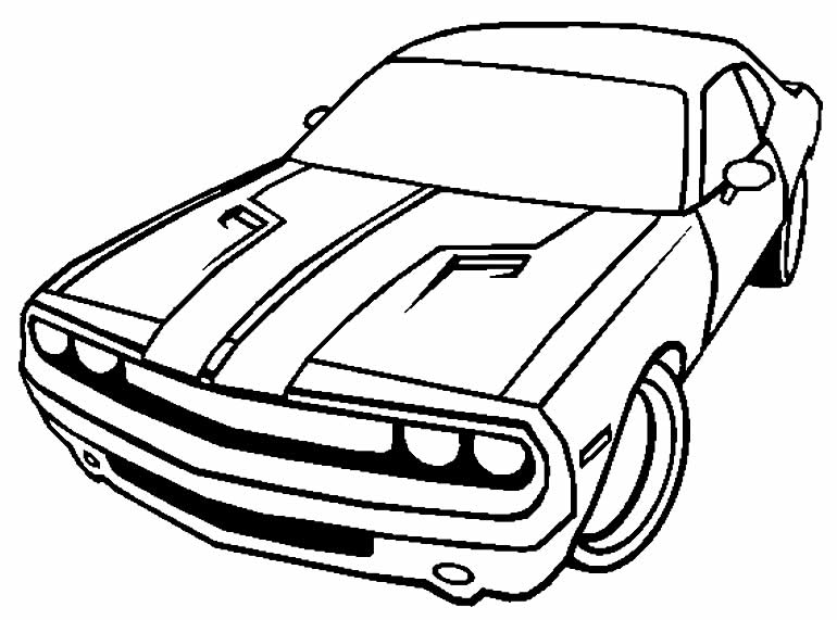 Desenho de Carros para pintar e colorir