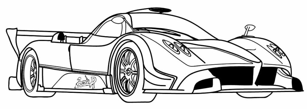 Desenhos de carros para colorir: 35 modelos incríveis!