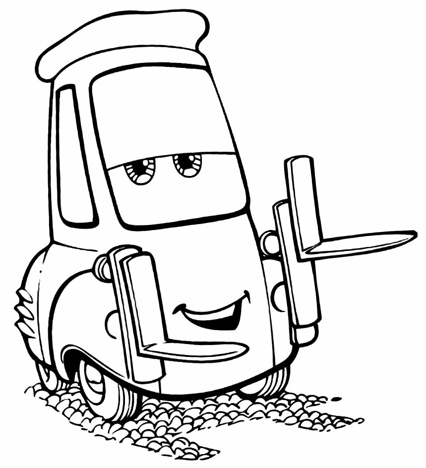 Carro equipado com som para colorir. Desenho para colorir. Desenho infantil  - Desenhos Para Colorir