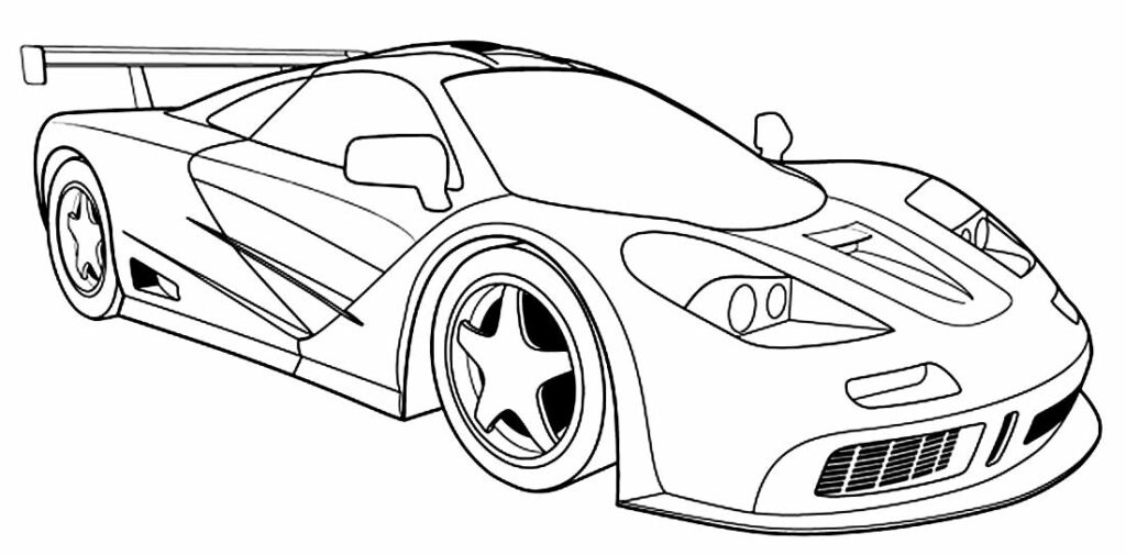 Desenhos de Carros para Colorir, Pintar e Imprimir 