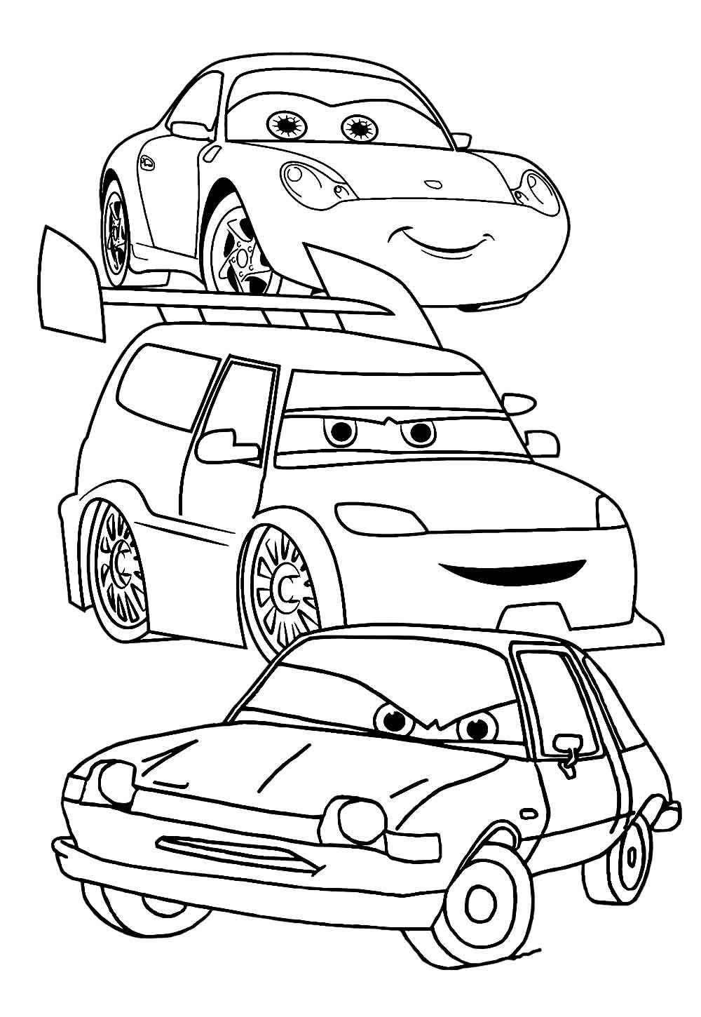 Desenho de Carros para pintar
