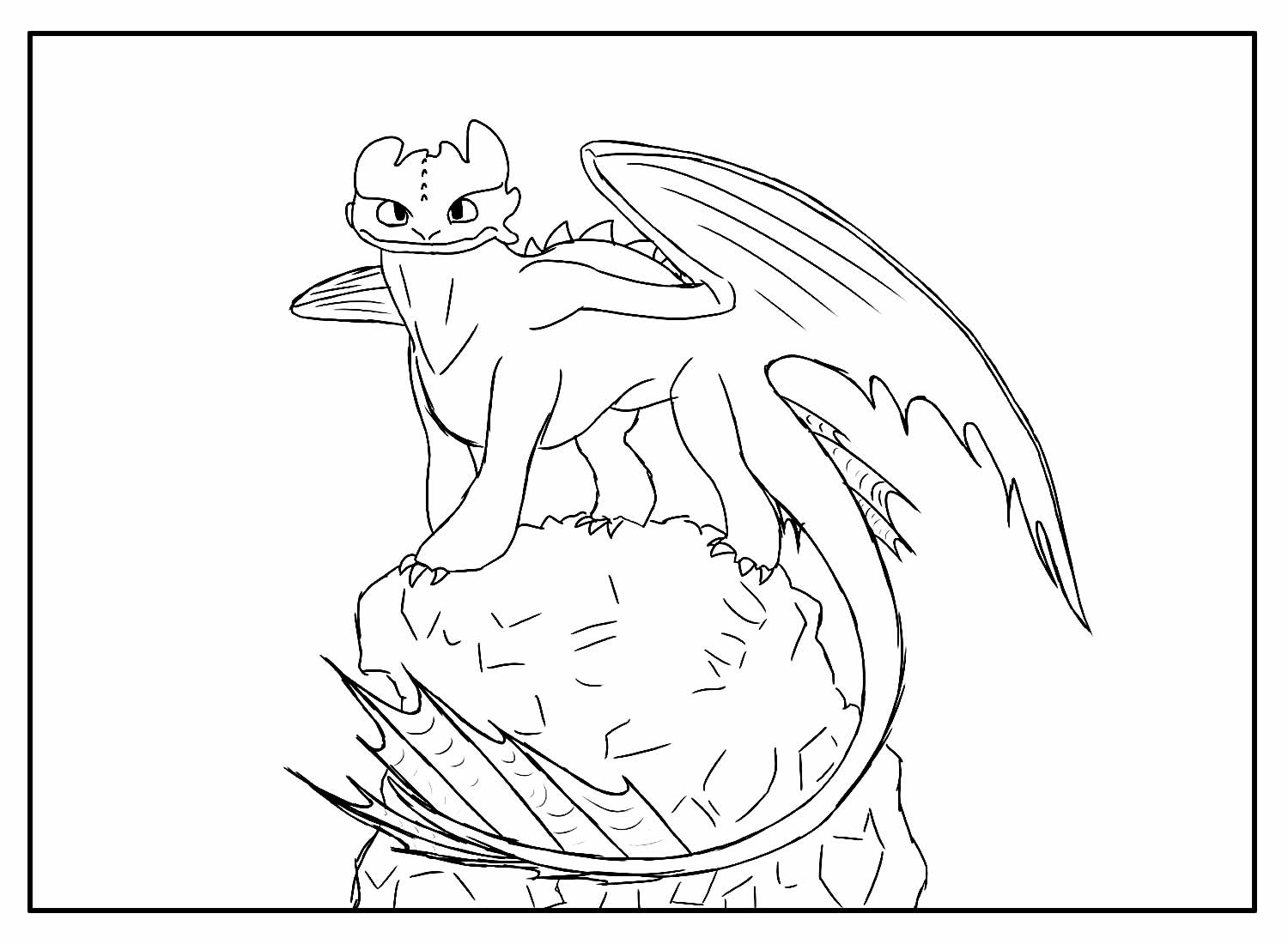 Desenhos de Como Treinar o Seu Dragão para colorir - Bora Colorir