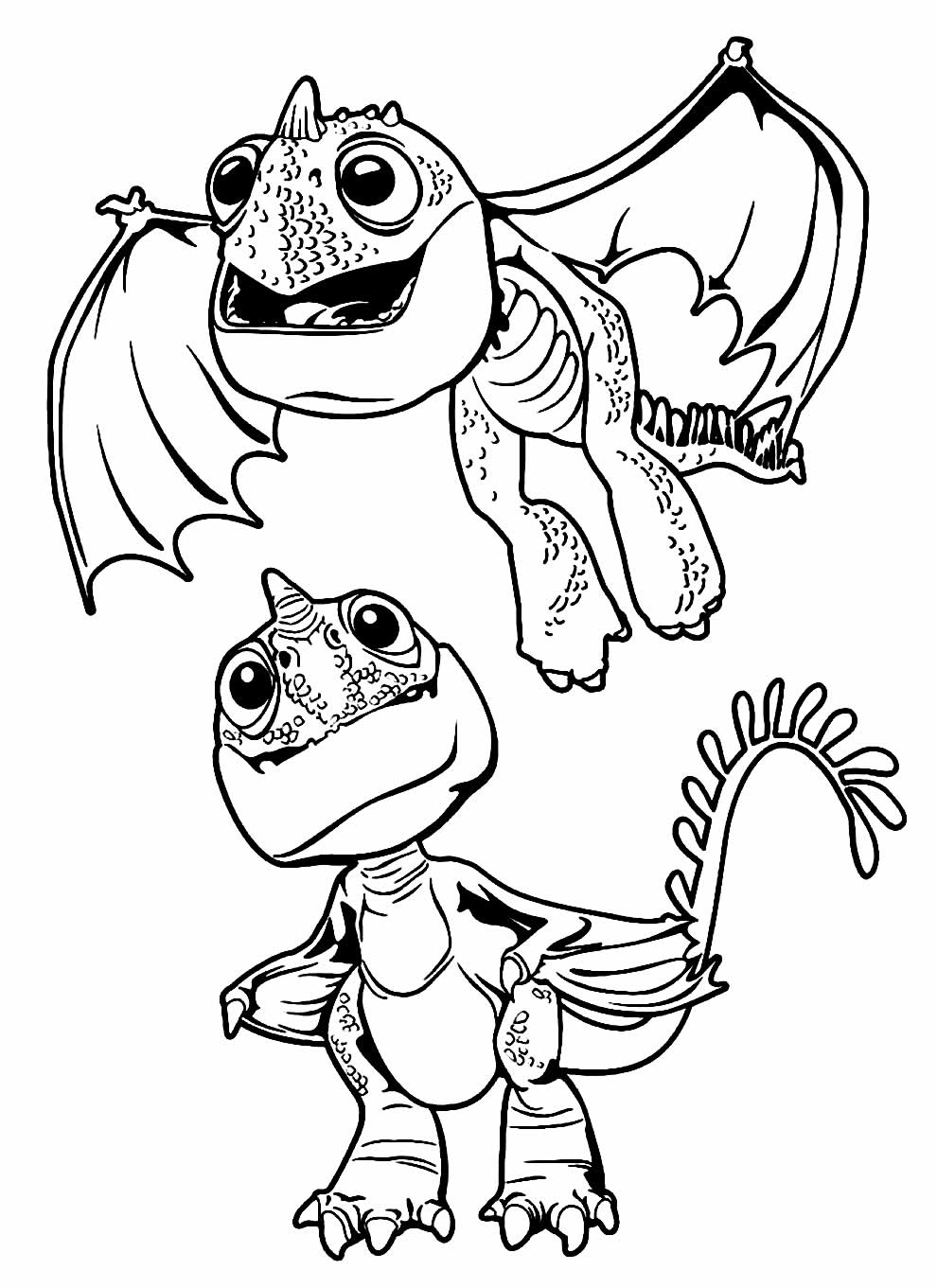 Desenhos de Como Treinar o Seu Dragão para colorir - Bora Colorir
