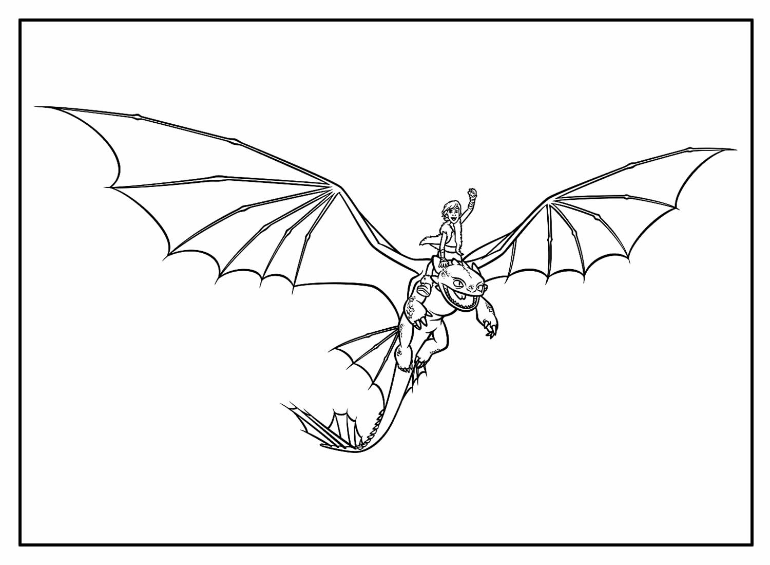 Desenhos de Como Treinar o Seu Dragão para colorir - Bora Colorir