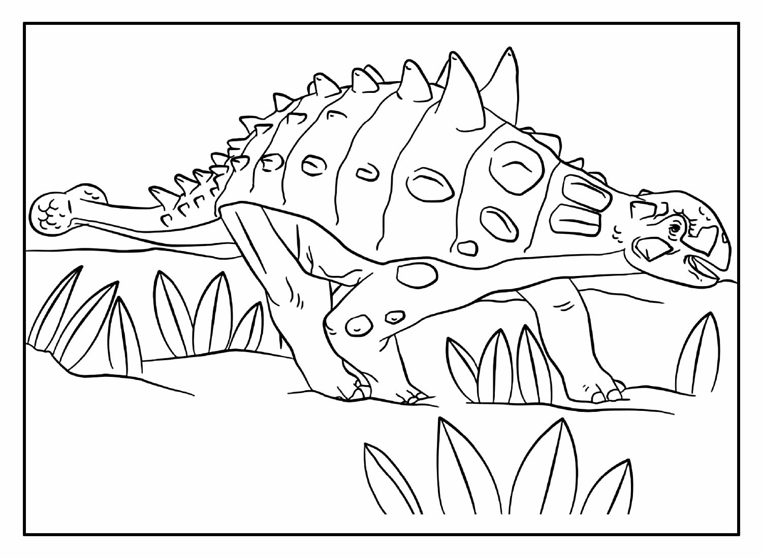 Раскраска динозавры парк Юрского периода