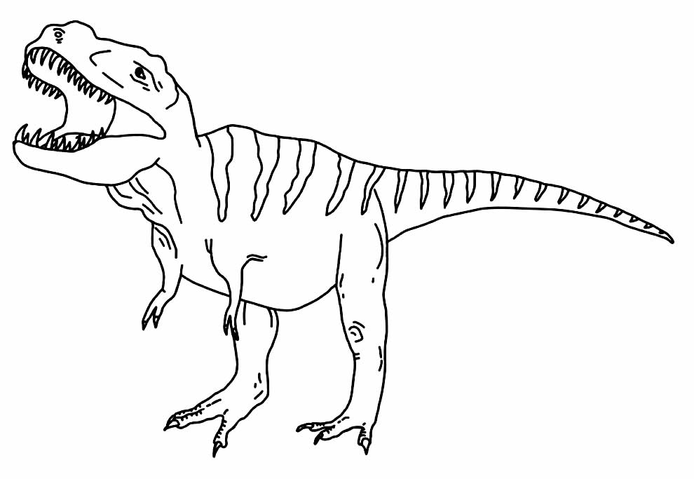 desenho de dinossauro para colorir 17673988 Vetor no Vecteezy