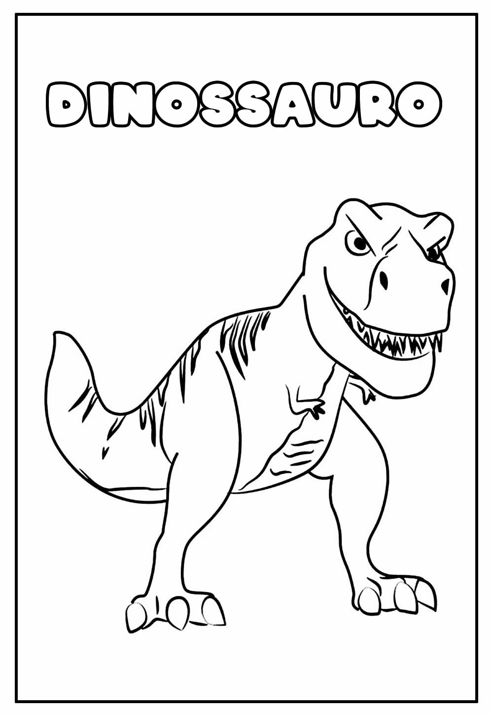 Dinossauro para colorir e imprimir
