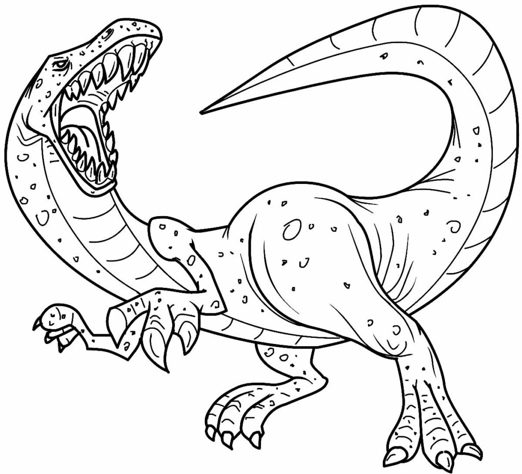 Desenhos de dinossauros para colorir para crianças para imprimir