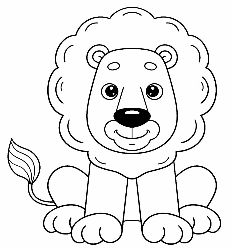 Desenho para colorir Leão