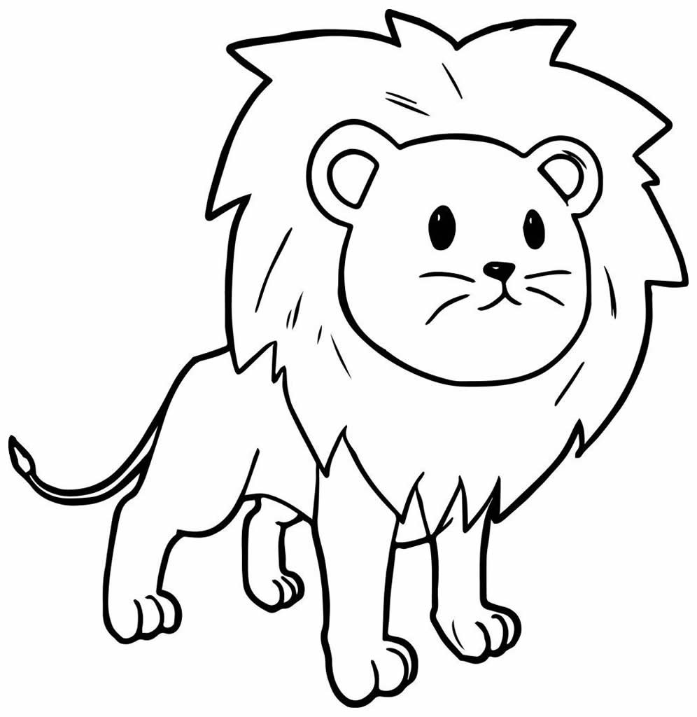 Desenhos de Leão para colorir