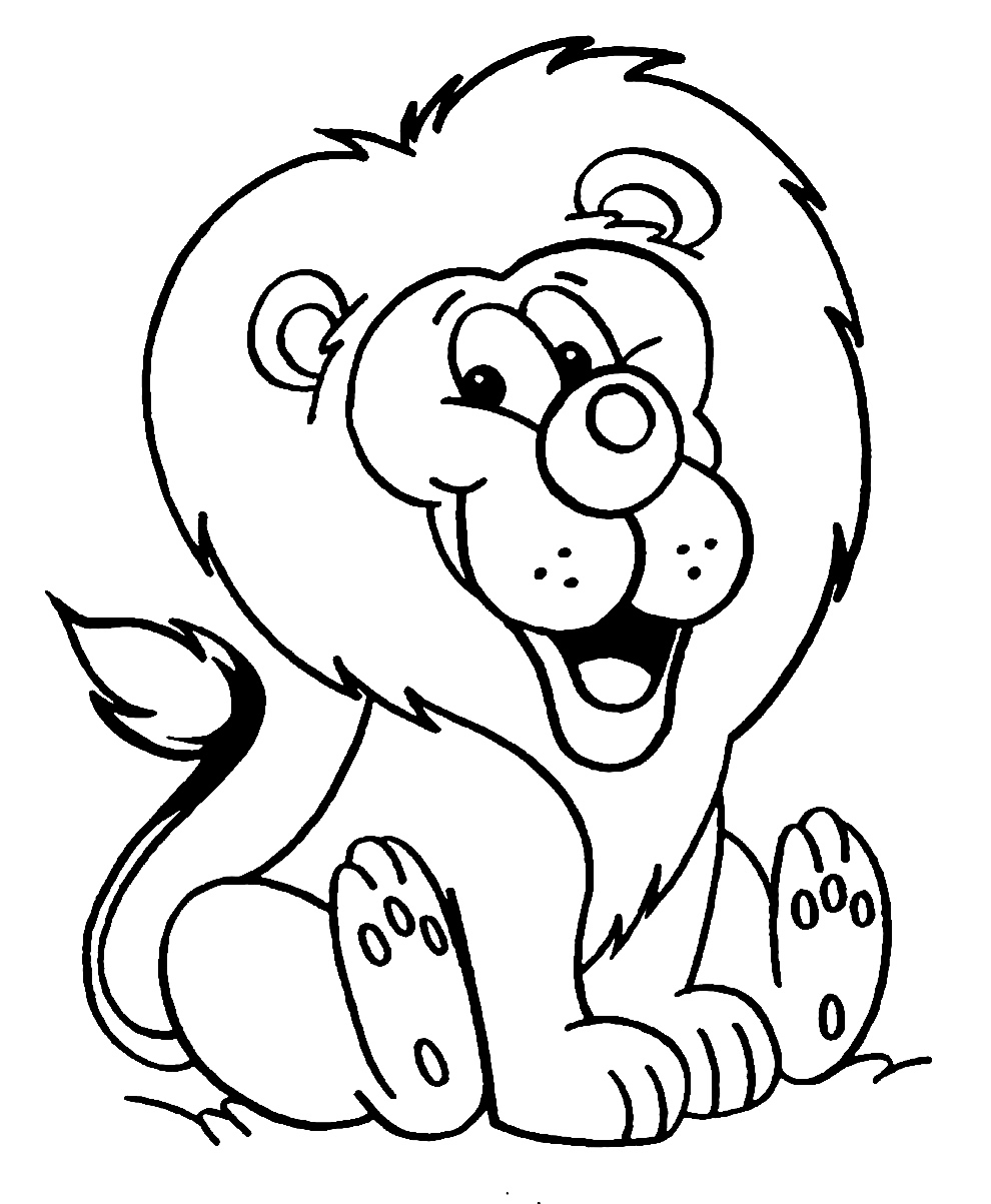Desenhos de Leão para colorir - Bora Colorir