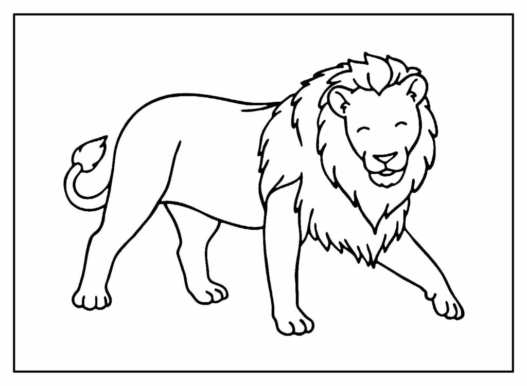 Leão para pintar