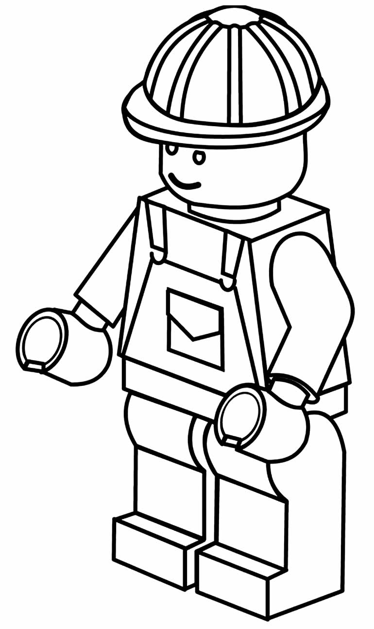 Desenhos de Lego para colorir - Bora Colorir