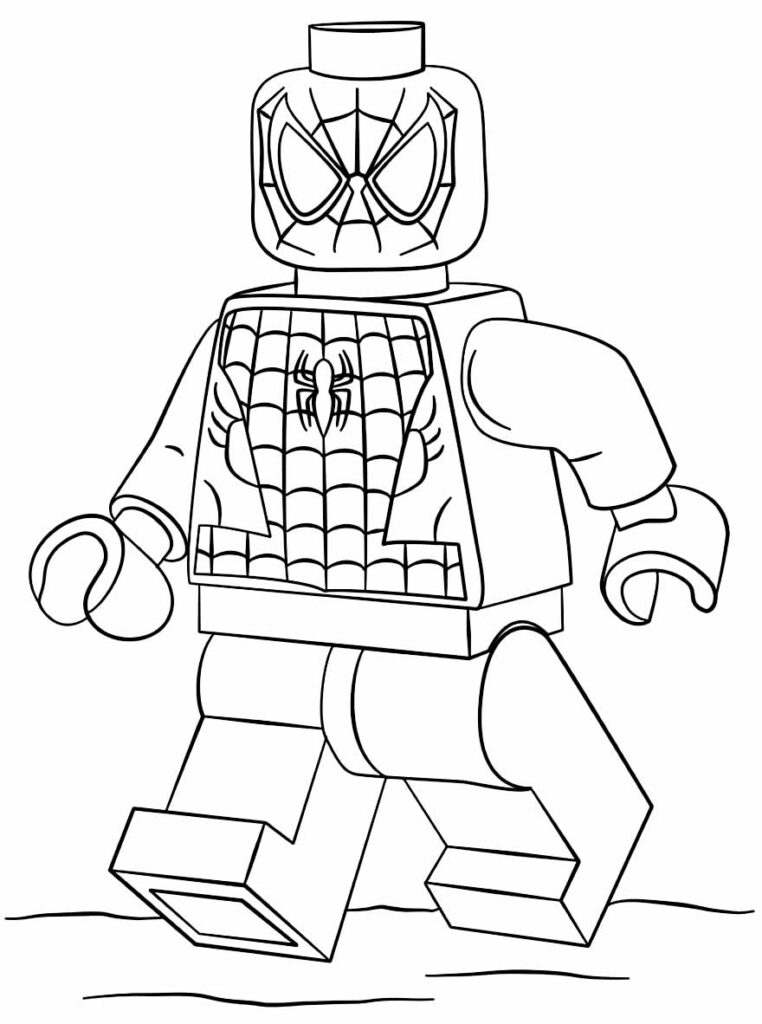 Desenhos para colorir Lego - Homem-Aranha