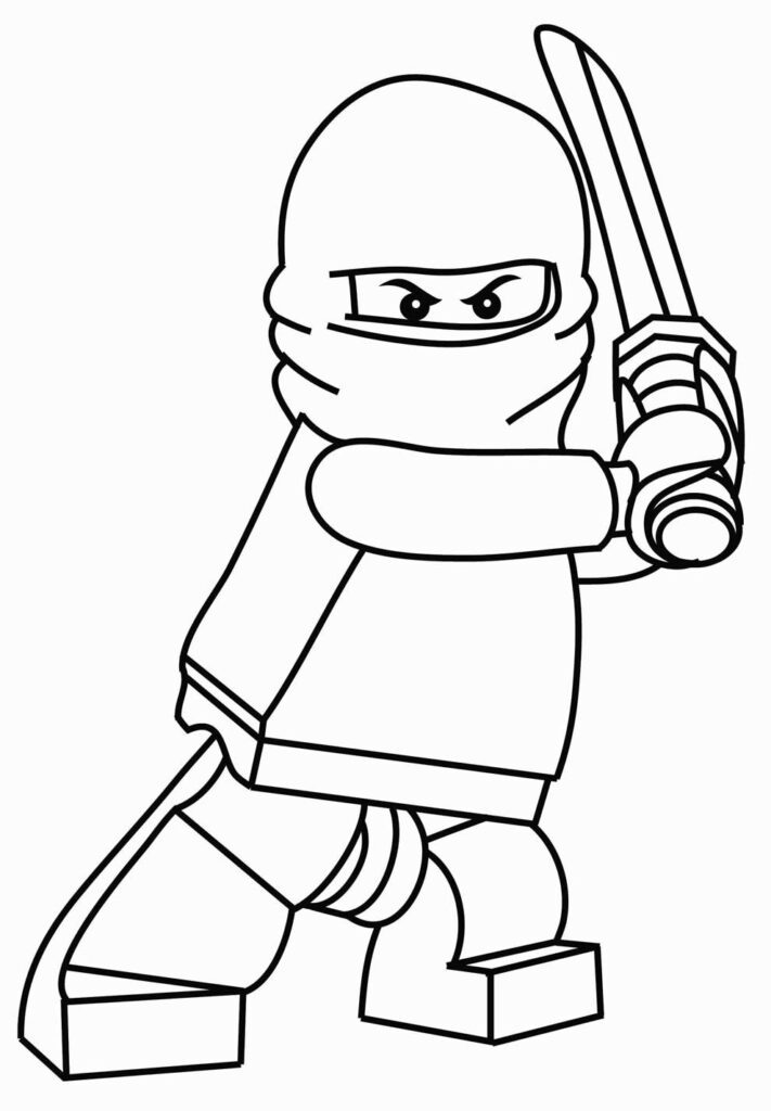 Desenhos para colorir Lego - Ninja
