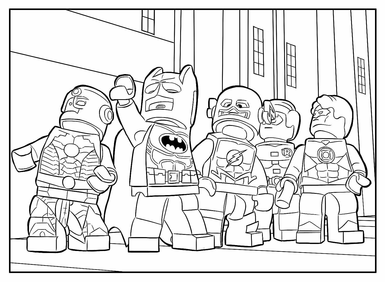 Desenhos de Lego para colorir - Bora Colorir