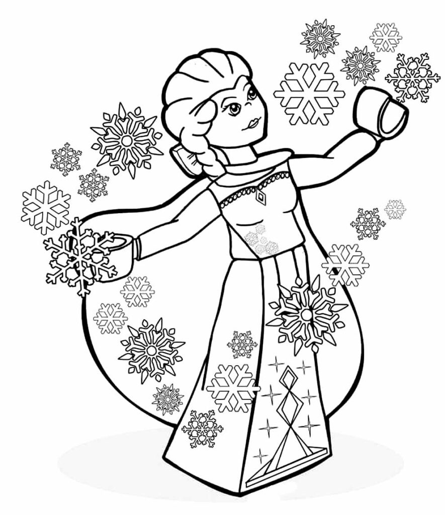Desenhos de Lego para colorir e pintar