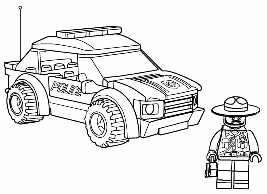 Desenhos de Lego para colorir e pintar