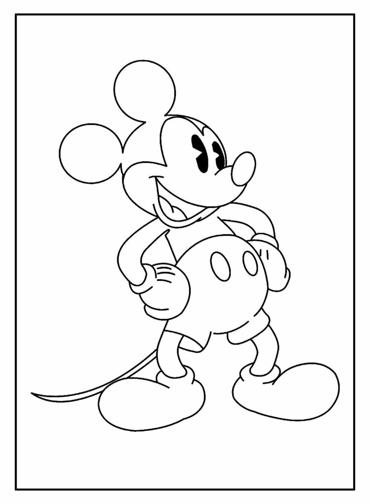 Mickey para colorir e pintar