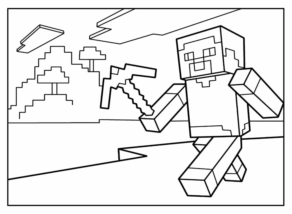 22 melhor ideia de Minecraft para colorir