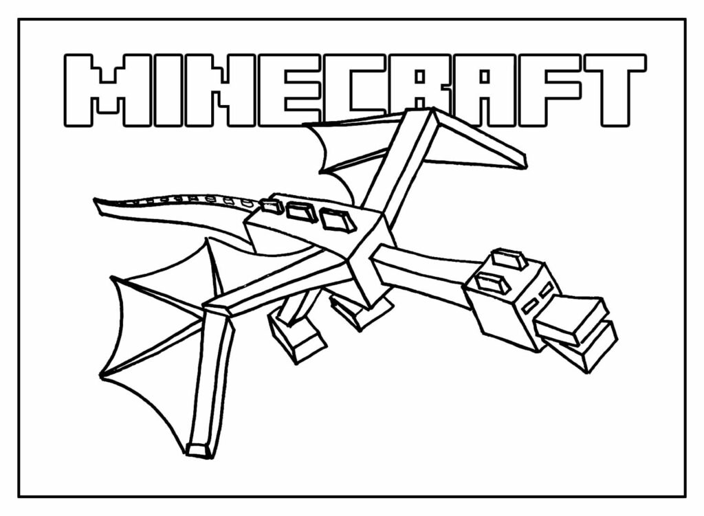 Desenhos de Minecraft para colorir, jogos de pintar e imprimir