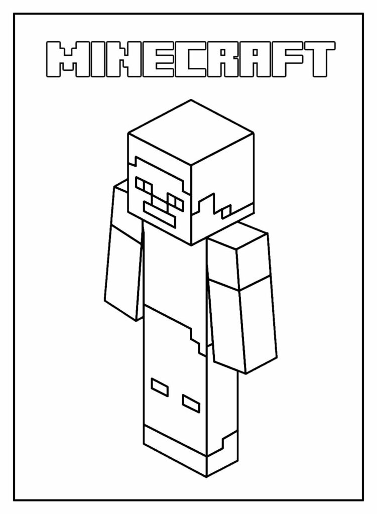 Desenhos de Minecraft para colorir - Bora Colorir