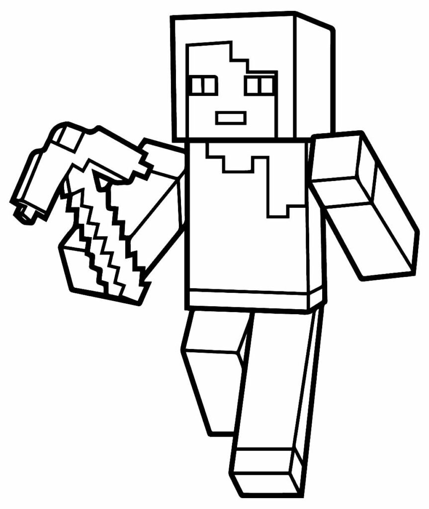 100 Desenhos Para Colorir Minecraft + Mini Giz Cortesia