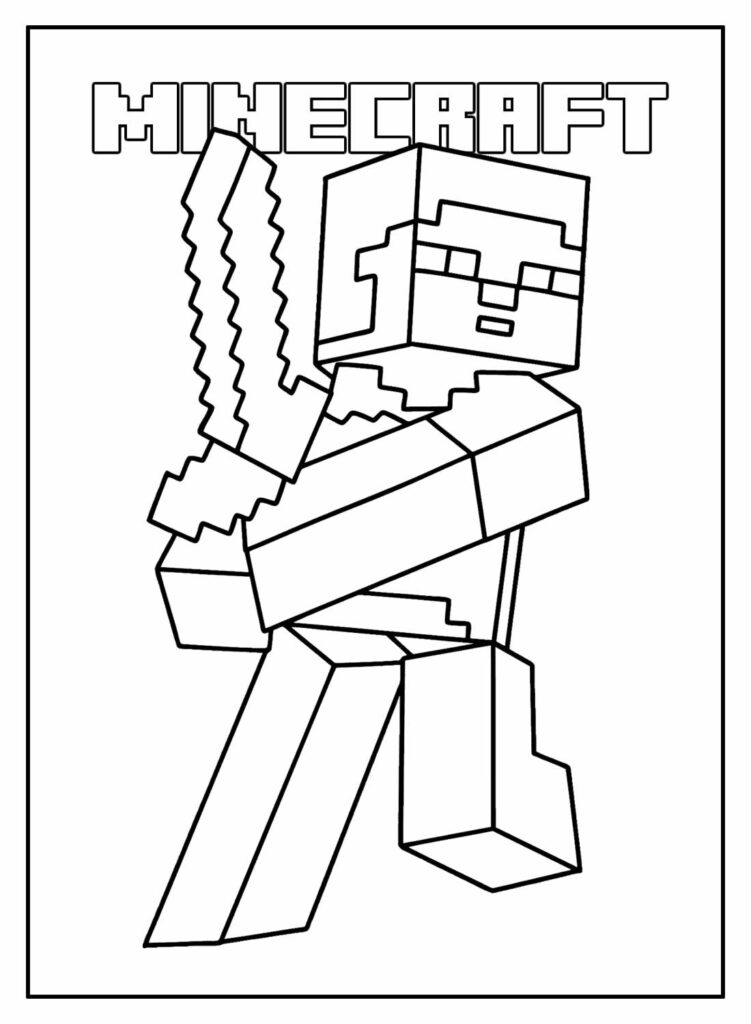 Desenhos para colorir de Minecraft