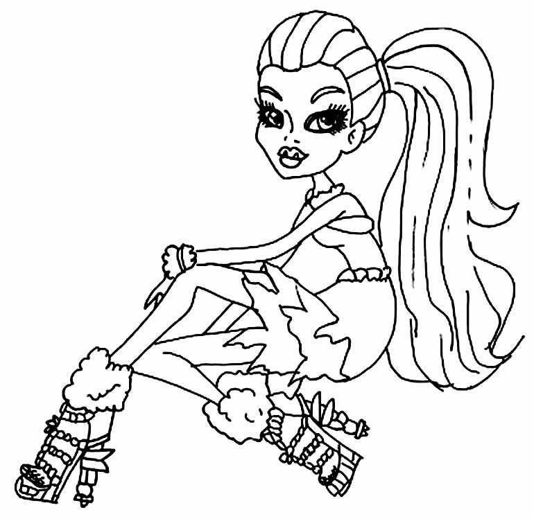 Desenho para colorir Monster High
