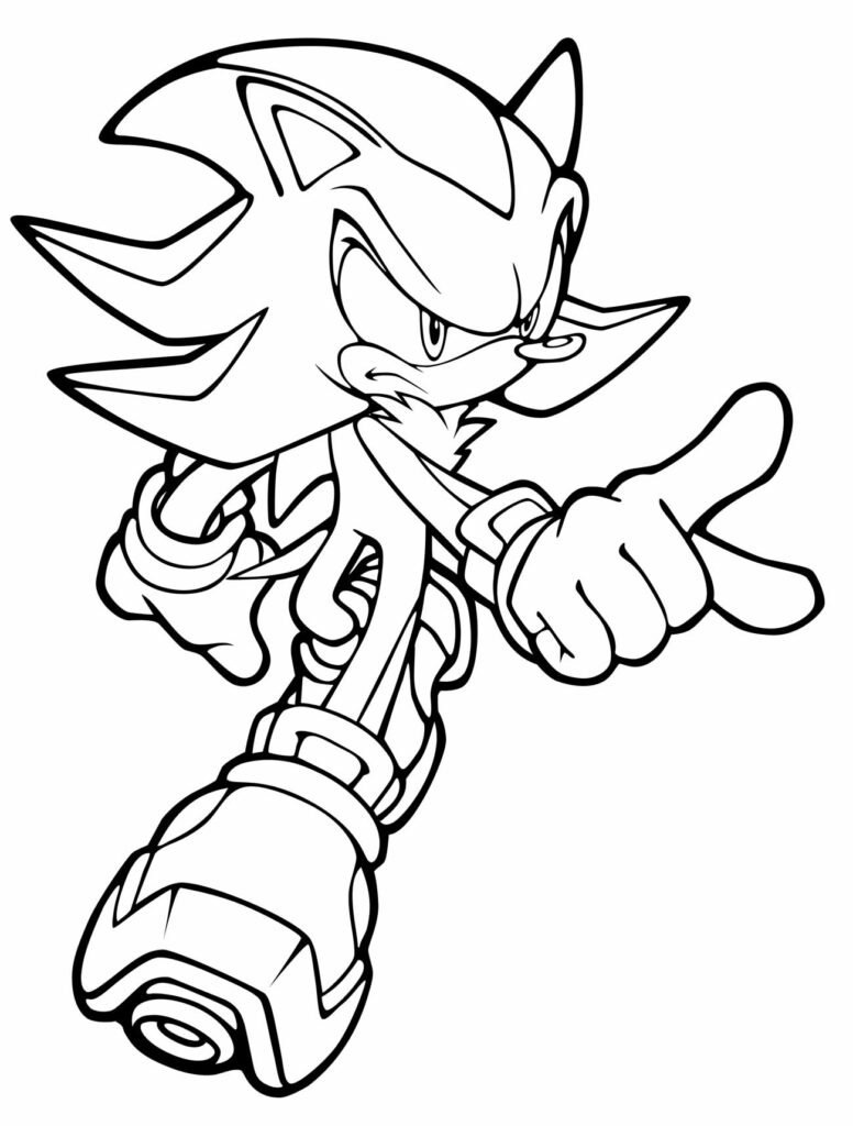 Desenhos do Metal Sonic para colorir - Bora Colorir