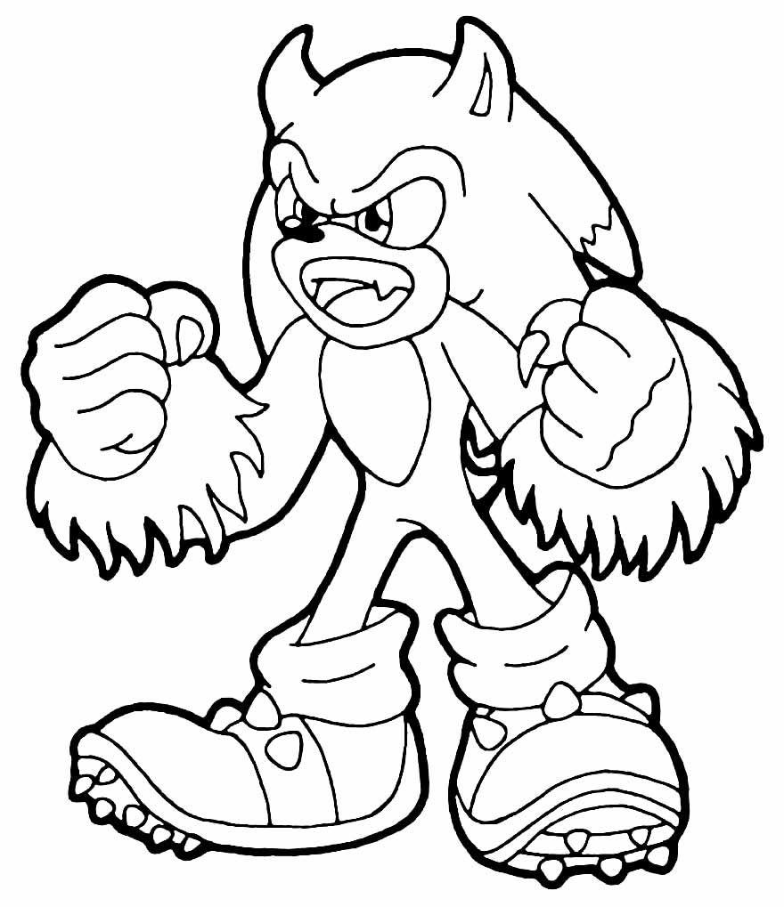 Lindos desenhos para colorir Sonic