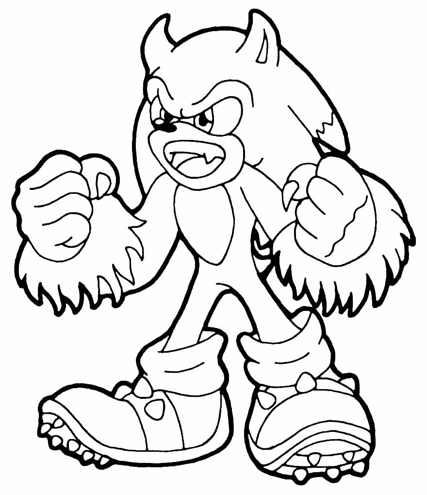 Sonic 2 para colorir - Desenhos Imprimir