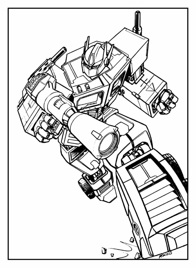 Desenhos dos Transformers para colorir - Bora Colorir
